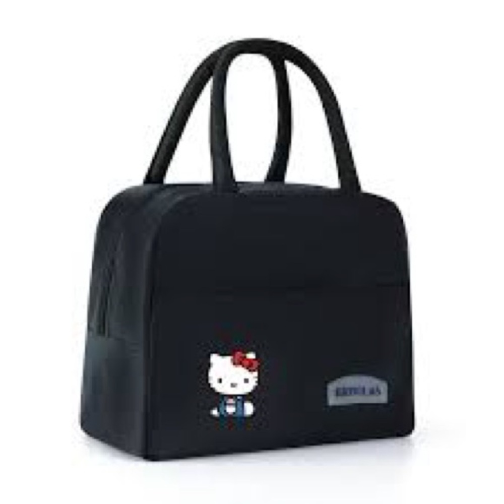 Hello Kitty Black Tote with Character Accent